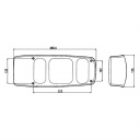 Lampa tylna ze światłem przeciwmgielnym Caraluna lewa - Hella