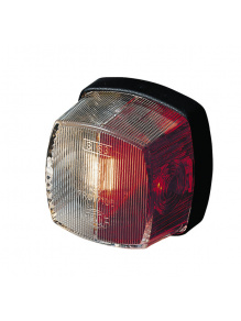 Lampa obrysowa czerwono-biała 62×62 mm - Hella