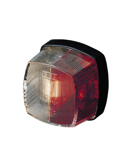 Lampa obrysowa czerwono-biała 62×62 mm - Hella