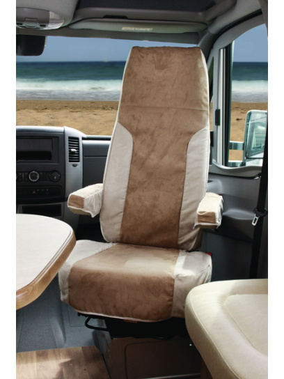 Pokrowiec na podłokietnik Mercedes Sprinter velour beżowy - Hindermann
