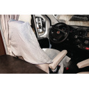 Pokrowiec frotte na fotel uniwersalny szary - Hindermann