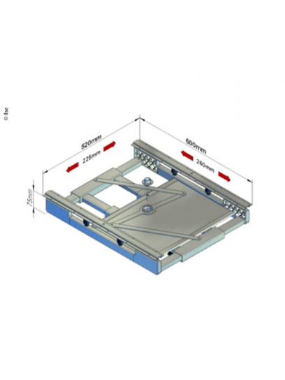 Rama wysuwna z przesuwem - Ilse