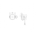 Lampa przeciwmgielna tylna LED 12 V czerwona IP67 500 mm 3 W - Jokon