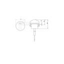 Lampa obrysowa LED 6-33 V IP67 0,6 W przezroczysta 250 mm - Jokon