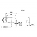 Lampa obrysowa LED tylna 12 V - Jokon