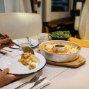 Podstawka bambusowa pod piekarnik Omnia, 314×237×22 mm, 0,52 kg, naturalna – Omnia