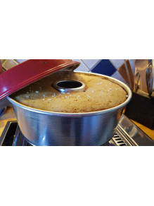 Forma Maxi 3 l do piekarnika Omnia, Ø25,3 cm, wys. 9,5 cm, szara – Omnia