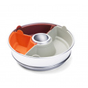 Zestaw foremek silikonowych dzielonych do Omnia (6 szt.: 2 połówki + 4 ćwiartki), wielokolorowy – Omnia