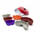 Zestaw foremek silikonowych dzielonych do Omnia (6 szt.: 2 połówki + 4 ćwiartki), wielokolorowy – Omnia