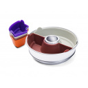 Zestaw foremek silikonowych dzielonych do Omnia (6 szt.: 2 połówki + 4 ćwiartki), wielokolorowy – Omnia