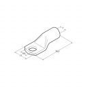 Końcówki kablowe oczkowe M8 25 mm² 5 szt. - Lampa