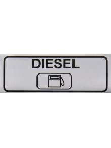 Naklejka informacyjna Diesel 90 x 30 mm do pojazdu - Lilie