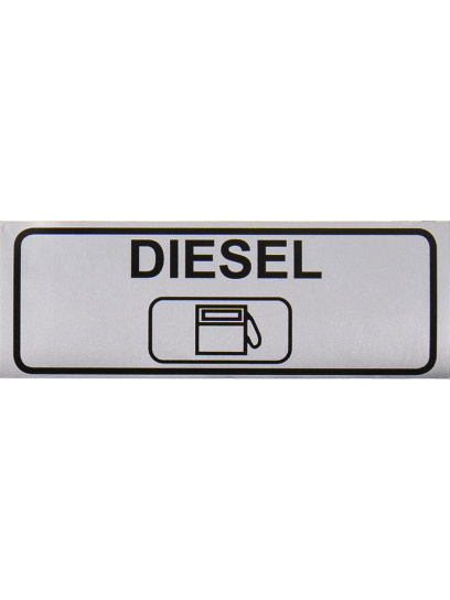 Naklejka informacyjna Diesel 90 x 30 mm do pojazdu - Lilie