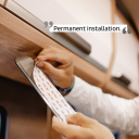 Listwa metalowa samoprzylepna 25 cm, taśma 3M, biała – Silwy