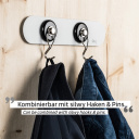 Listwa metalowa samoprzylepna 25 cm, taśma 3M, biała – Silwy