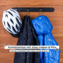 Listwa metalowa samoprzylepna 50 cm, taśma 3M, czarna – Silwy