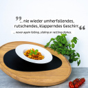 Magnetyczne talerze białe 2 szt., porcelana – Silwy