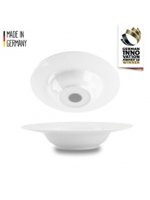 Magnetyczne talerze białe 2 szt., porcelana – Silwy