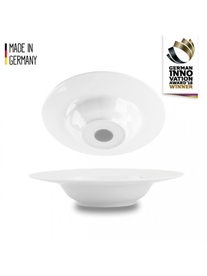 Magnetyczne talerze białe 2 szt., porcelana – Silwy