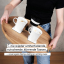 Magnetyczny kubek porcelanowy TO-GO 350 ml, biały – Silwy