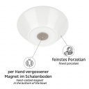 Magnetyczne miseczki porcelanowe 0,4 l 2 szt., białe – Silwy