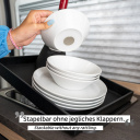 Magnetyczne miseczki porcelanowe 0,4 l 2 szt., białe – Silwy