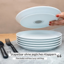 Magnetyczne talerze porcelanowe 23 cm 2 szt., białe – Silwy