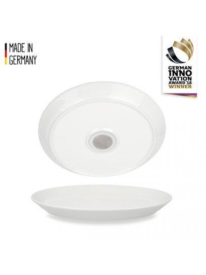Magnetyczne talerze porcelanowe 23 cm 2 szt., białe – Silwy