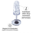Magnetyczne szklanki plastikowe SEKT 0,15 l 2 szt., transparentne – Silwy