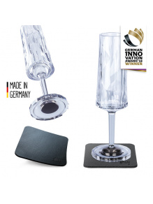 Magnetyczne szklanki plastikowe SEKT 0,15 l 2 szt., transparentne – Silwy