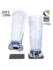 Magnetyczne szklanki plastikowe BEER 0,5 l 2 szt., transparentne – Silwy