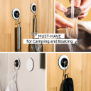 Magnetyczny haczyk THE ONE z podkładką Nano-Gel Ø 6,5 cm biały – Silwy