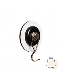 Magnetyczny haczyk THE ONE z podkładką Nano-Gel Ø 6,5 cm biały – Silwy