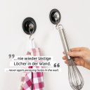 Magnetyczny haczyk THE ONE z podkładką Nano-Gel Ø 6,5 cm czarny – Silwy