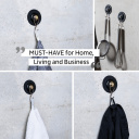 Magnetyczny haczyk THE ONE z podkładką Nano-Gel Ø 6,5 cm czarny – Silwy