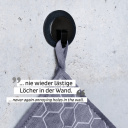 Zawieszka magnetyczna CLEVER do ręczników czarna – Silwy