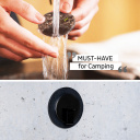 Zawieszka magnetyczna CLEVER do ręczników czarna – Silwy