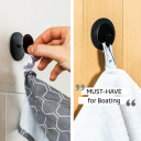 Zawieszka magnetyczna CLEVER do ręczników czarna – Silwy