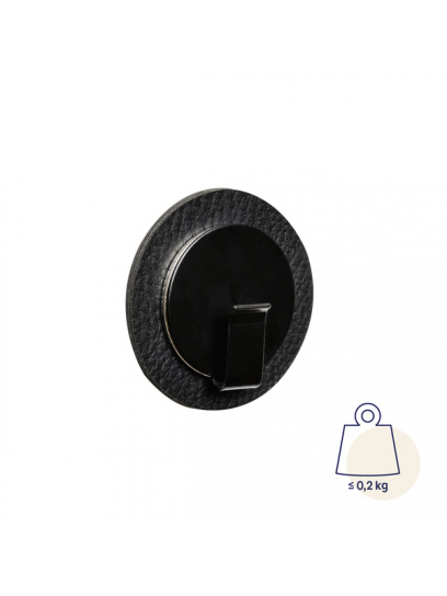 Zawieszka magnetyczna CLEVER do ręczników czarna – Silwy