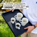 Porcelanowe filiżanki do espresso z magnesem 2 szt. czarne – Silwy