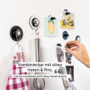 Podkładki Magnet Nano-Gel Ø 6,5 cm białe 4 szt. – Silwy