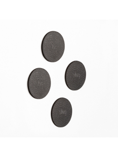 Podkładki Magnet Nano-Gel Ø 6,5 cm czarne 4 szt. – Silwy