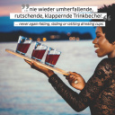 Magnetyczne kubki PEARL GREY do podróży 2 szt. szare – Silwy