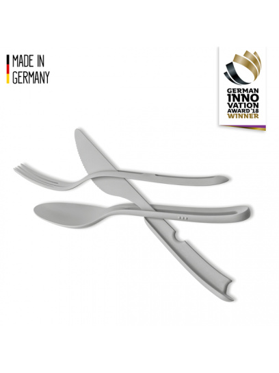 Sztućce kompaktowe 3-in-1 TRICKY stal nierdzewna – Silwy