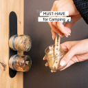 Magnetyczny słoik na żywność 125 ml czarny – Silwy