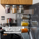 Magnetyczny pojemnik szklany Fine Food 192 ml czarny – Silwy