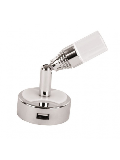 Lampka do czytania LED 12 V z przełącznikiem + port USB