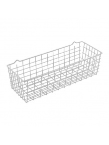 Kosz druciany wiszący 33x12x9 cm biały - Pandino