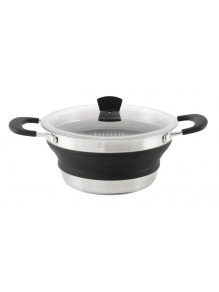 Składany garnek z pokrywką Collaps Pot with Lid 2,5 l Black - Outwell
