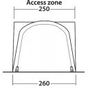 Markiza nadmuchiwana Newburg 160 AIR (drive-away), szara – Outwell